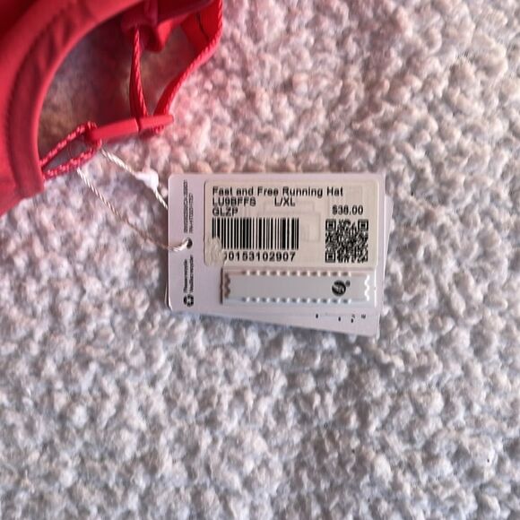 Lululemon Fast and Free Running Hat Size L/XL NWT pink - Picture 5 of 7